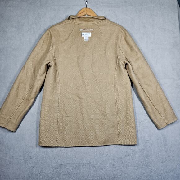 Pendleton Jacket Womens Medium The Check Wool Jacket Tan Plaid Reversible Classy - Picture 8 of 12